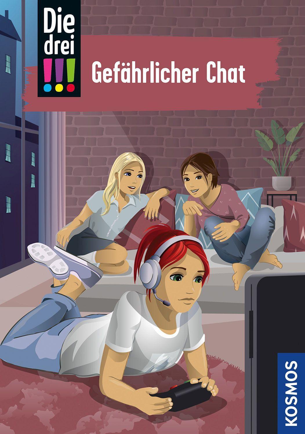 Vorderes Coverbild Die drei !!!, 03, Gefährlicher Chat (drei Ausrufezeichen)