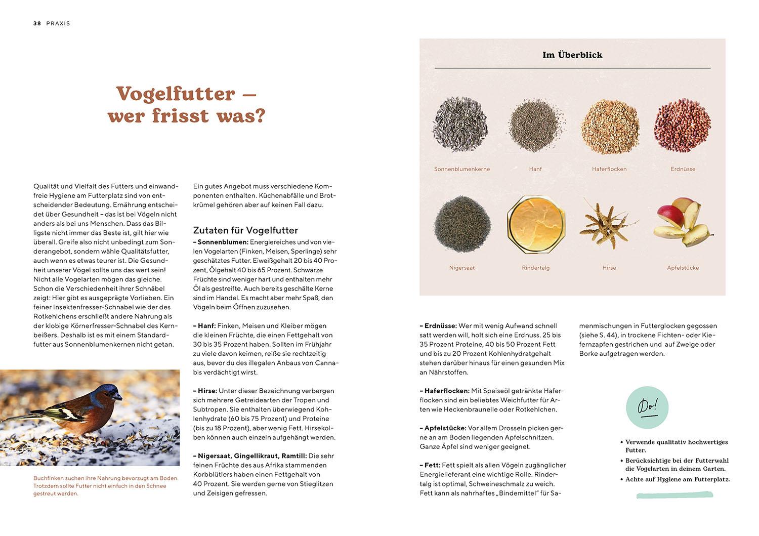 Beispielinhalt (Bild) Vogelparadies Garten