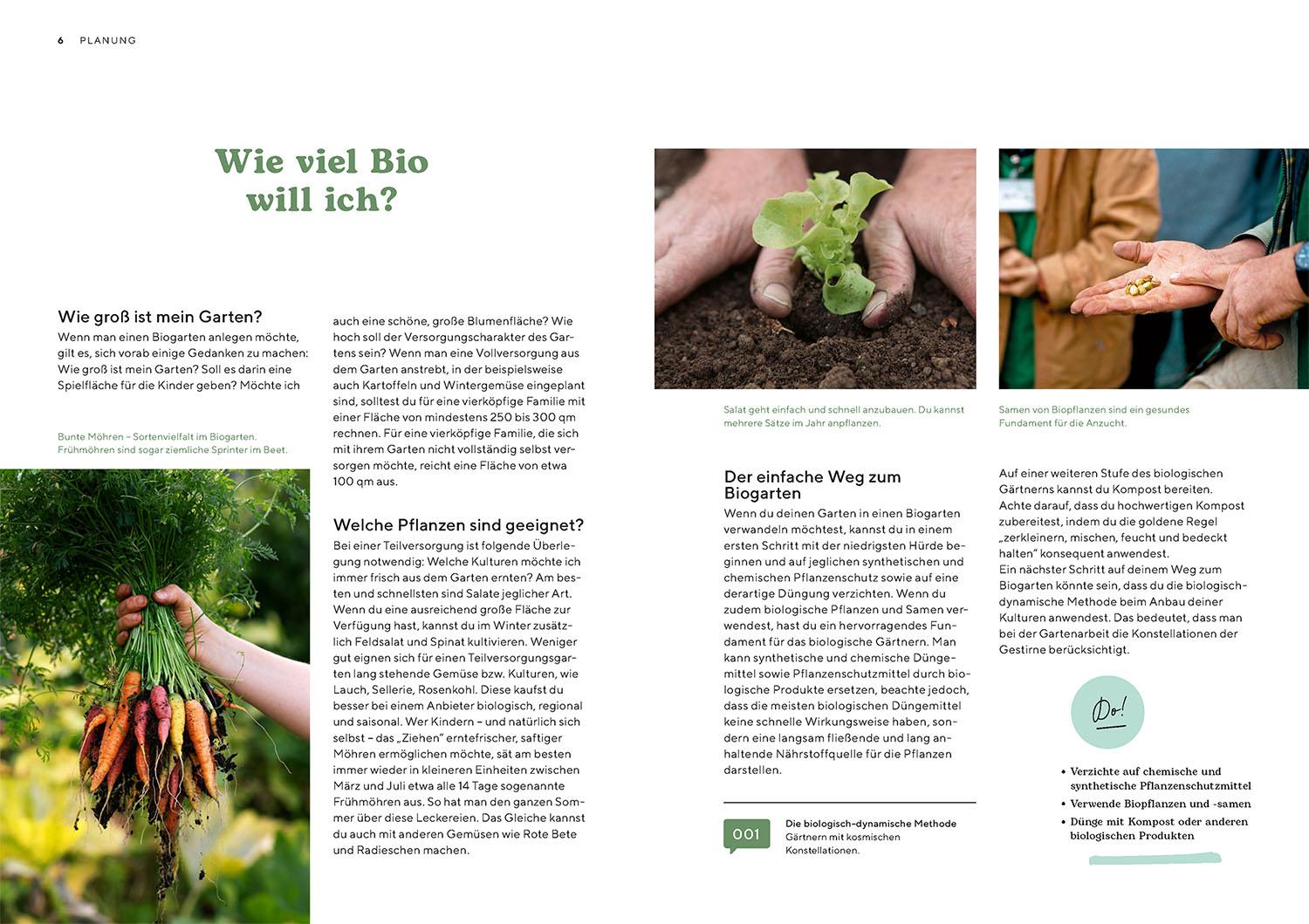 Beispielinhalt (Bild) Biogärtnern