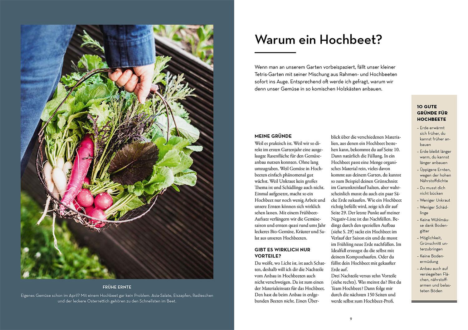 Beispielinhalt (Bild) Hochbeet - Was mache ich wann?