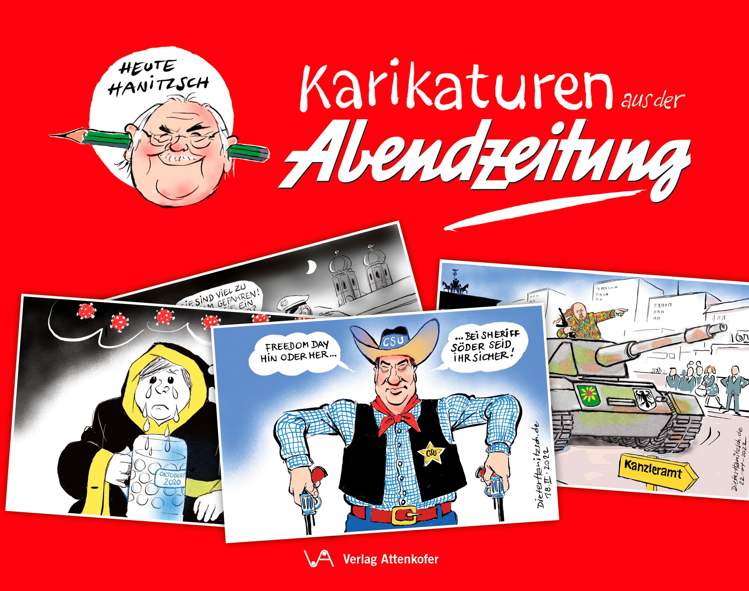 Vorderes Coverbild Karikaturen aus der Abendzeitung
