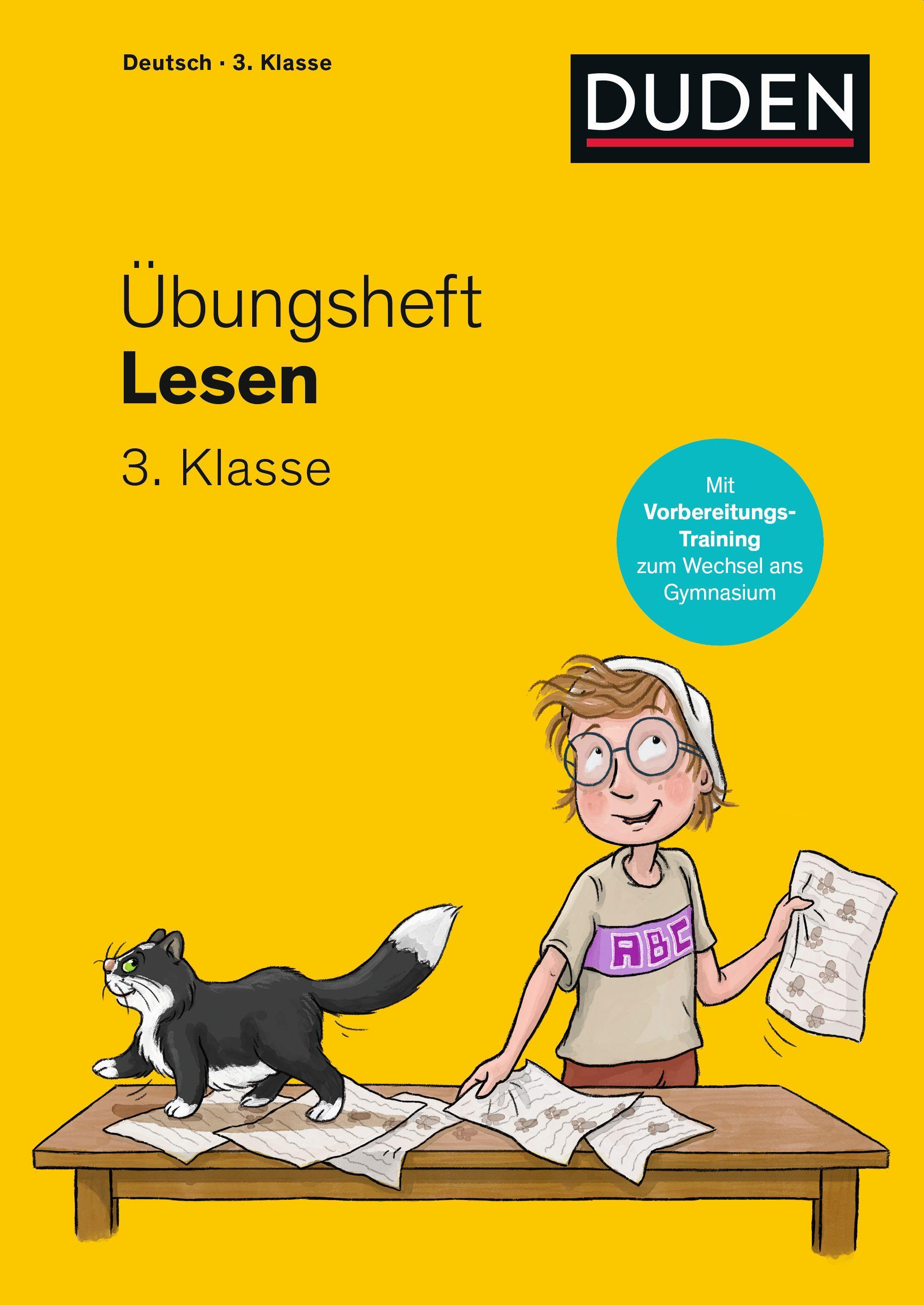 Vorderes Coverbild Übungsheft - Lesen 3. Klasse