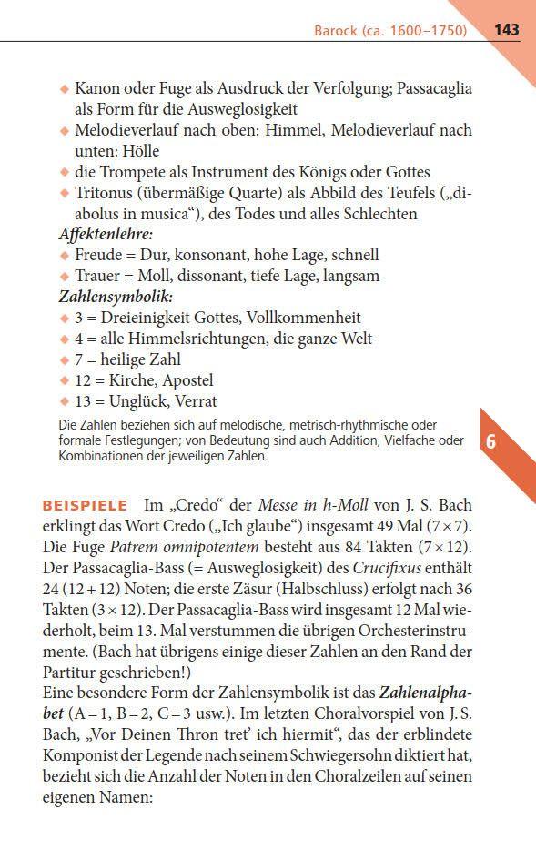 Beispielinhalt (Bild) Pocket Teacher Abi Musik