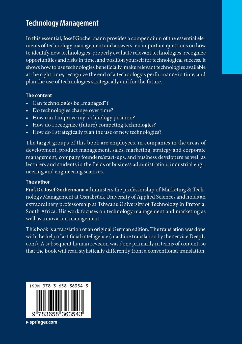 Rückseitencover Technology Management