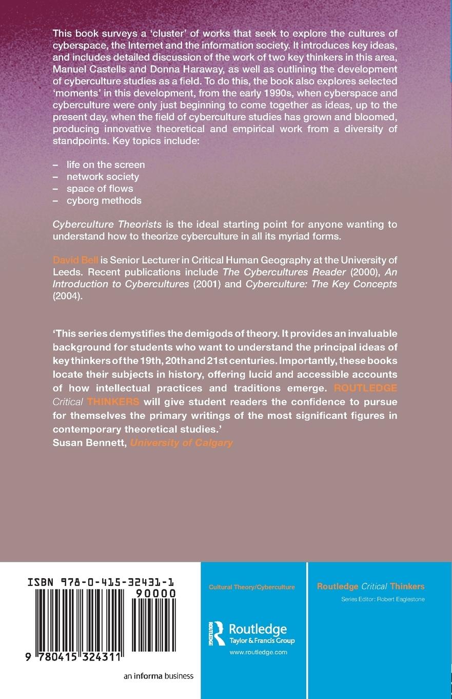 Rückseitencover Cyberculture Theorists