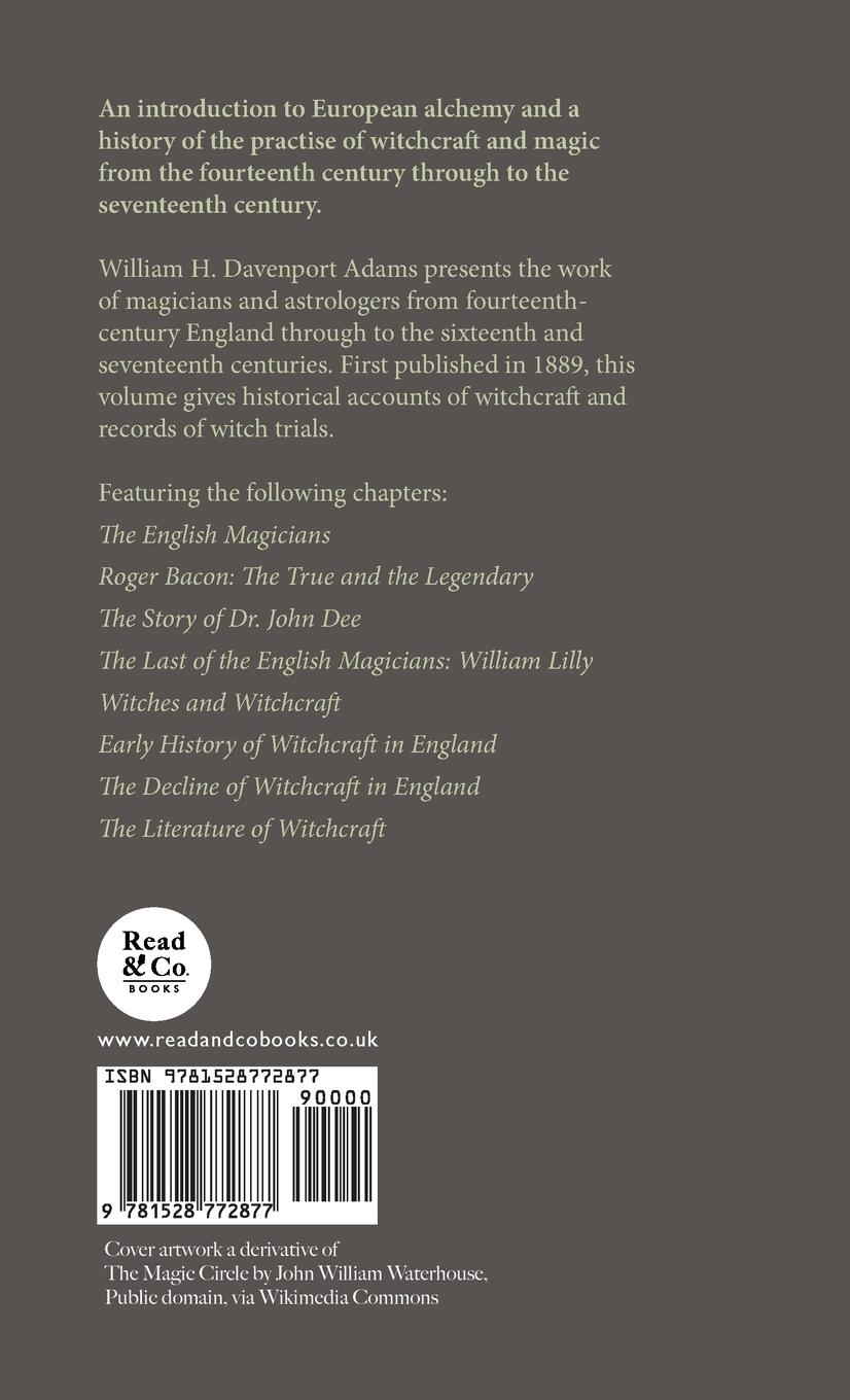 Rückseitencover Witch, Warlock, and Magician - Historical Sketches of Magic and Witchcraft in England and Scotland
