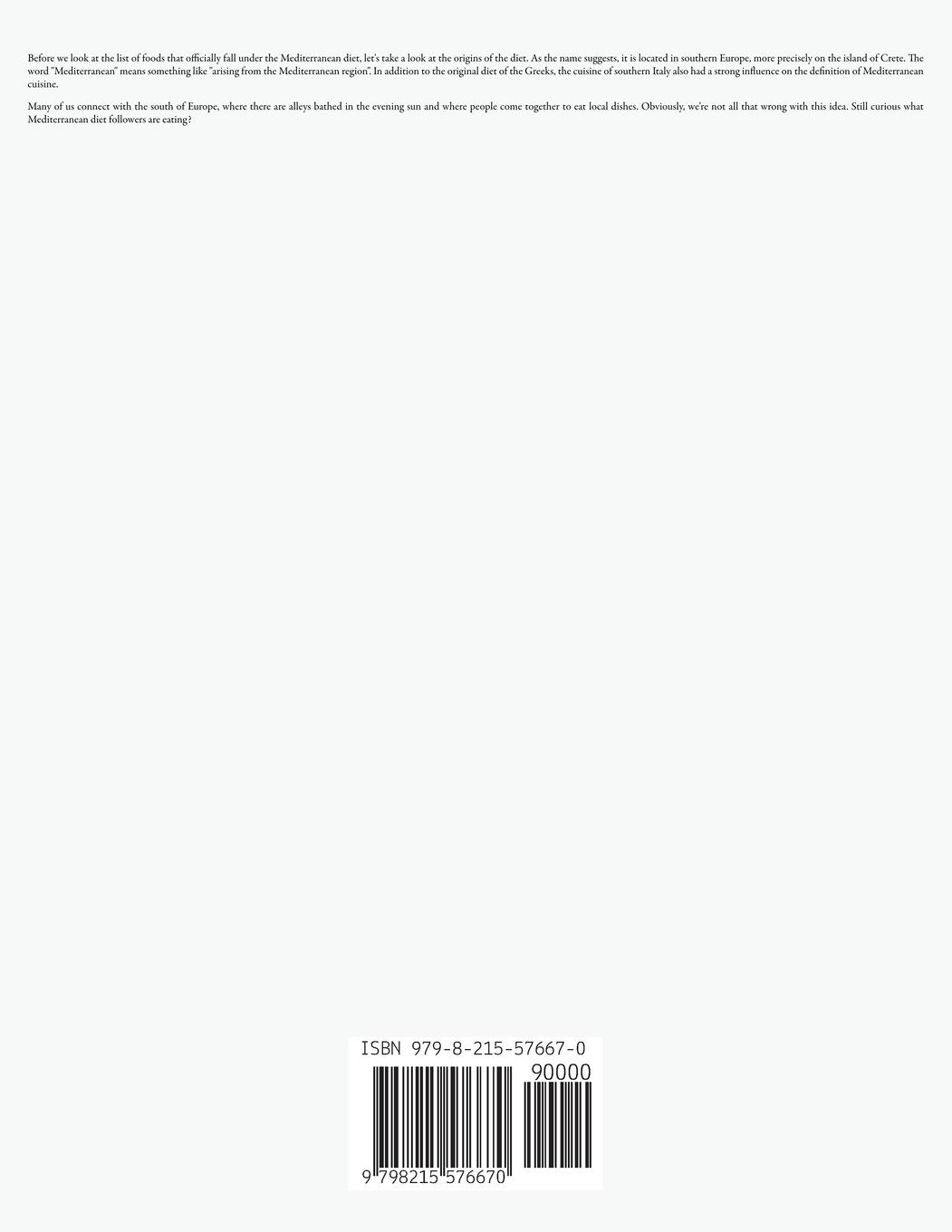 Rückseitencover Mediterranean Diet Recipes Book