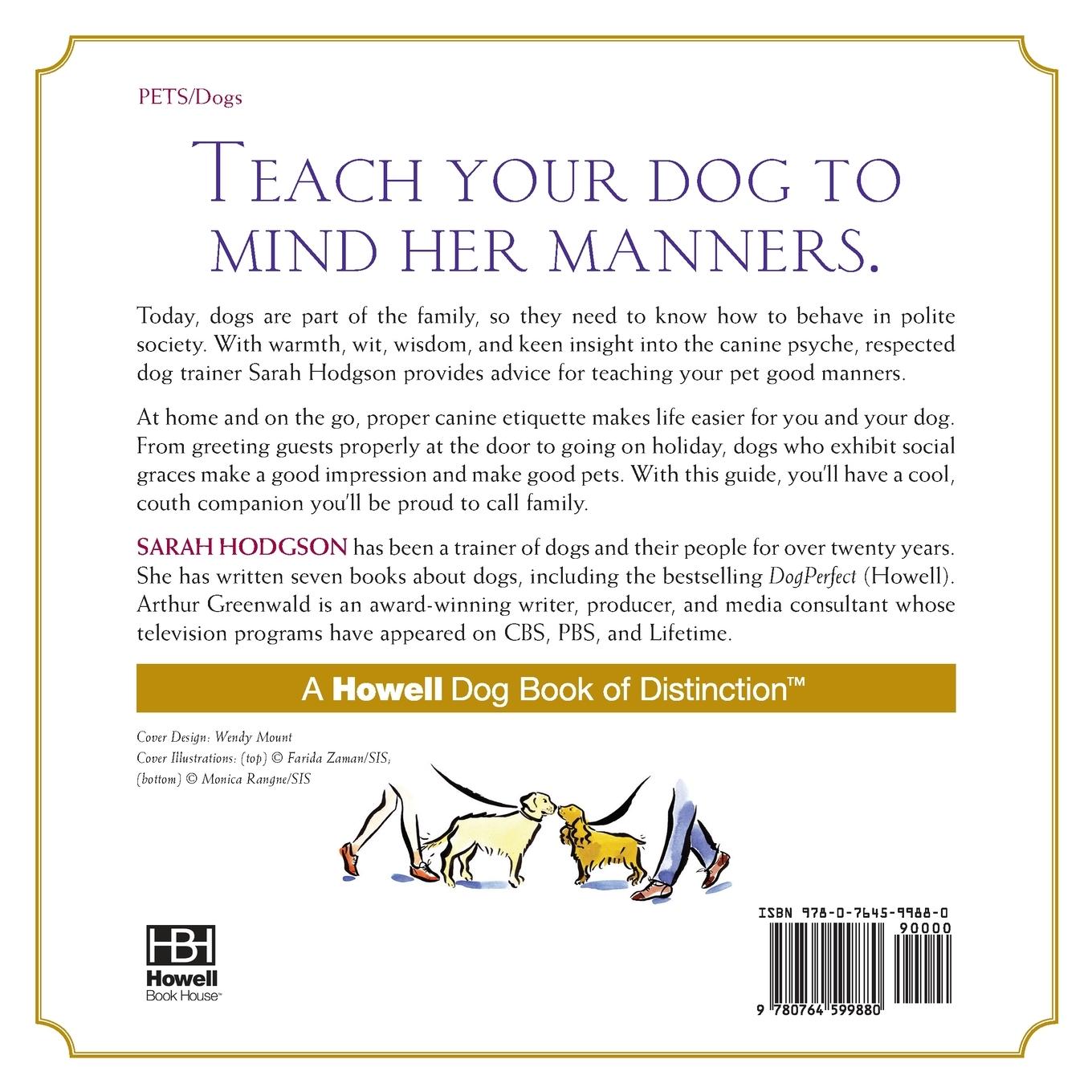 Rückseitencover Miss Sarah's Guide to Etiquette for Dogs & Their People