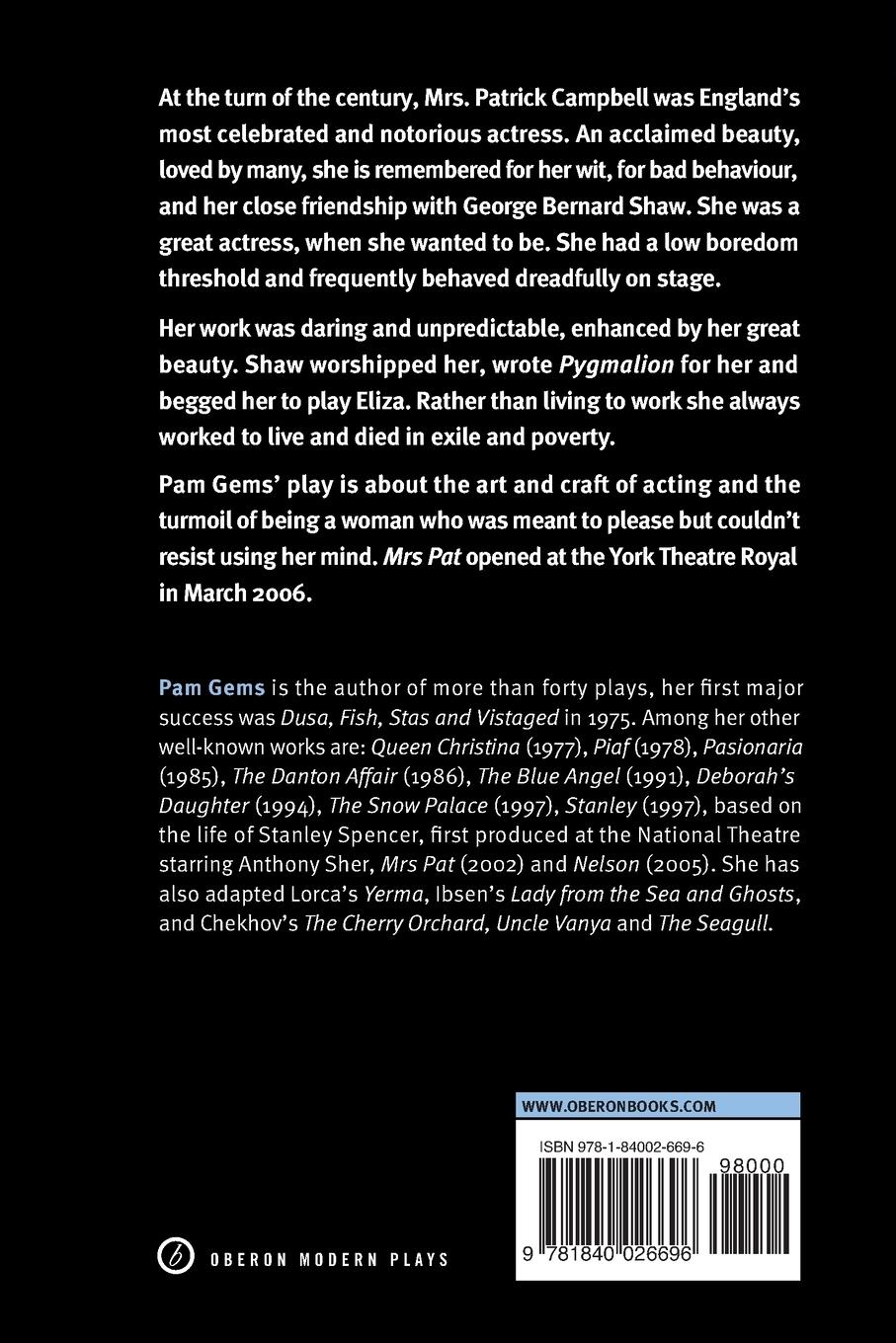 Rückseitencover Mrs Pat