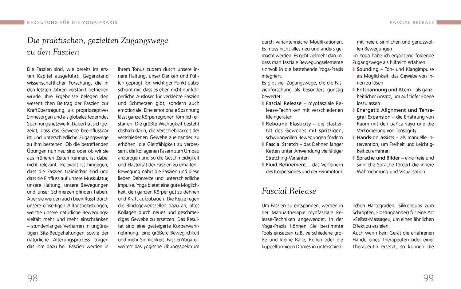 Beispielinhalt (Bild) Faszien Yoga