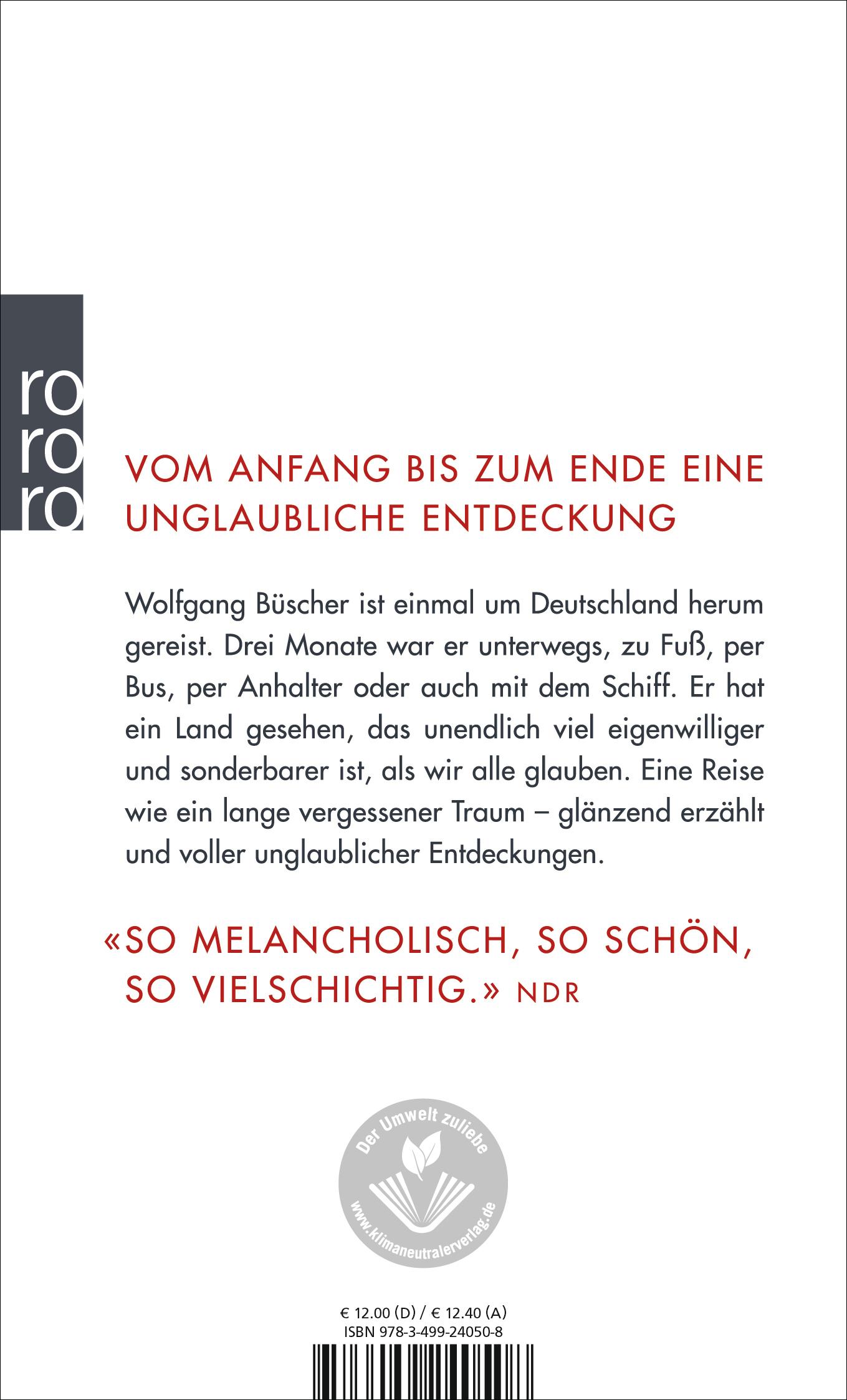 Rückseitencover Deutschland, eine Reise