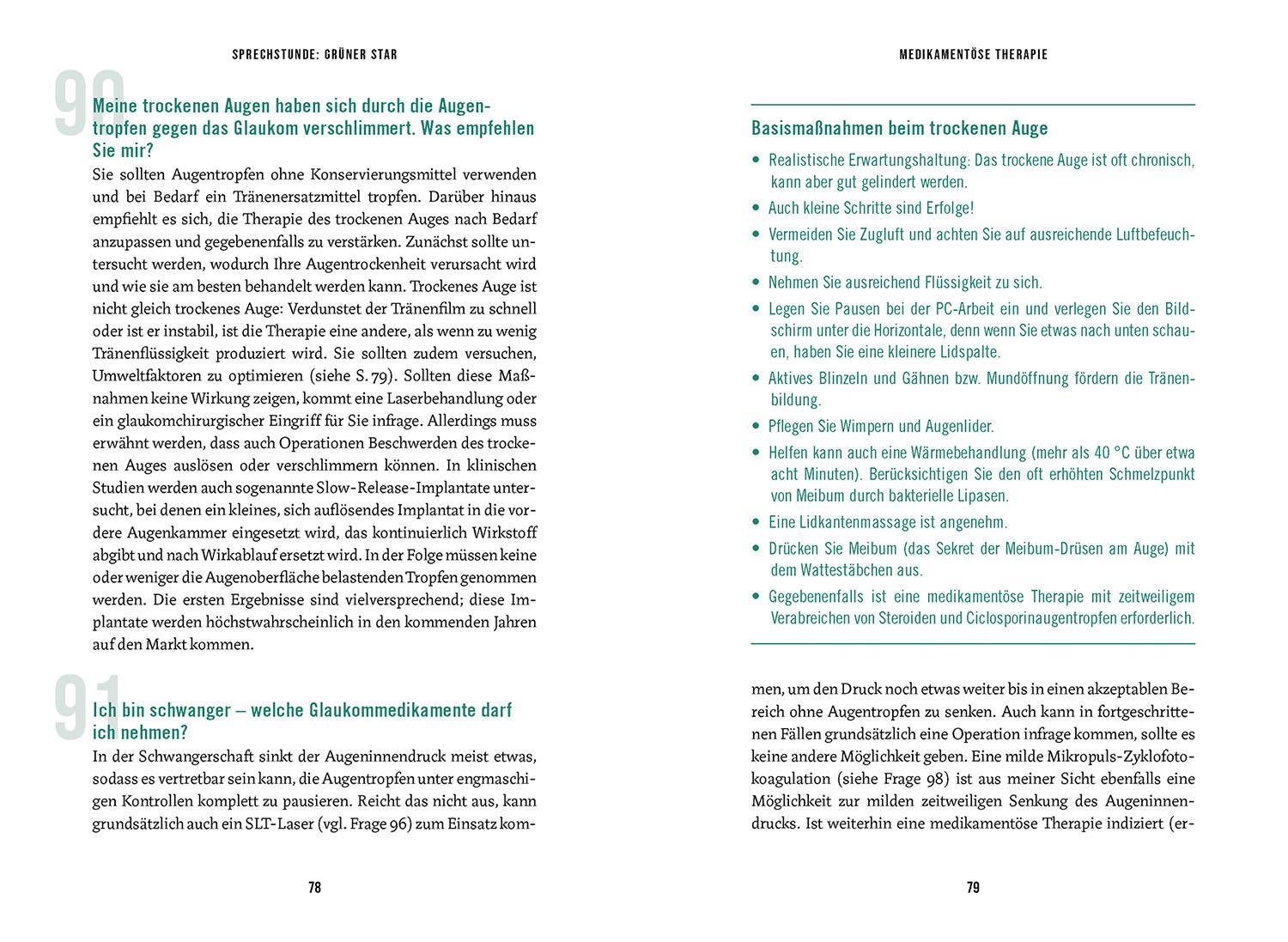 Beispielinhalt (Bild) In der Sprechstunde: Grüner Star; Erkennen - verstehen - behandeln