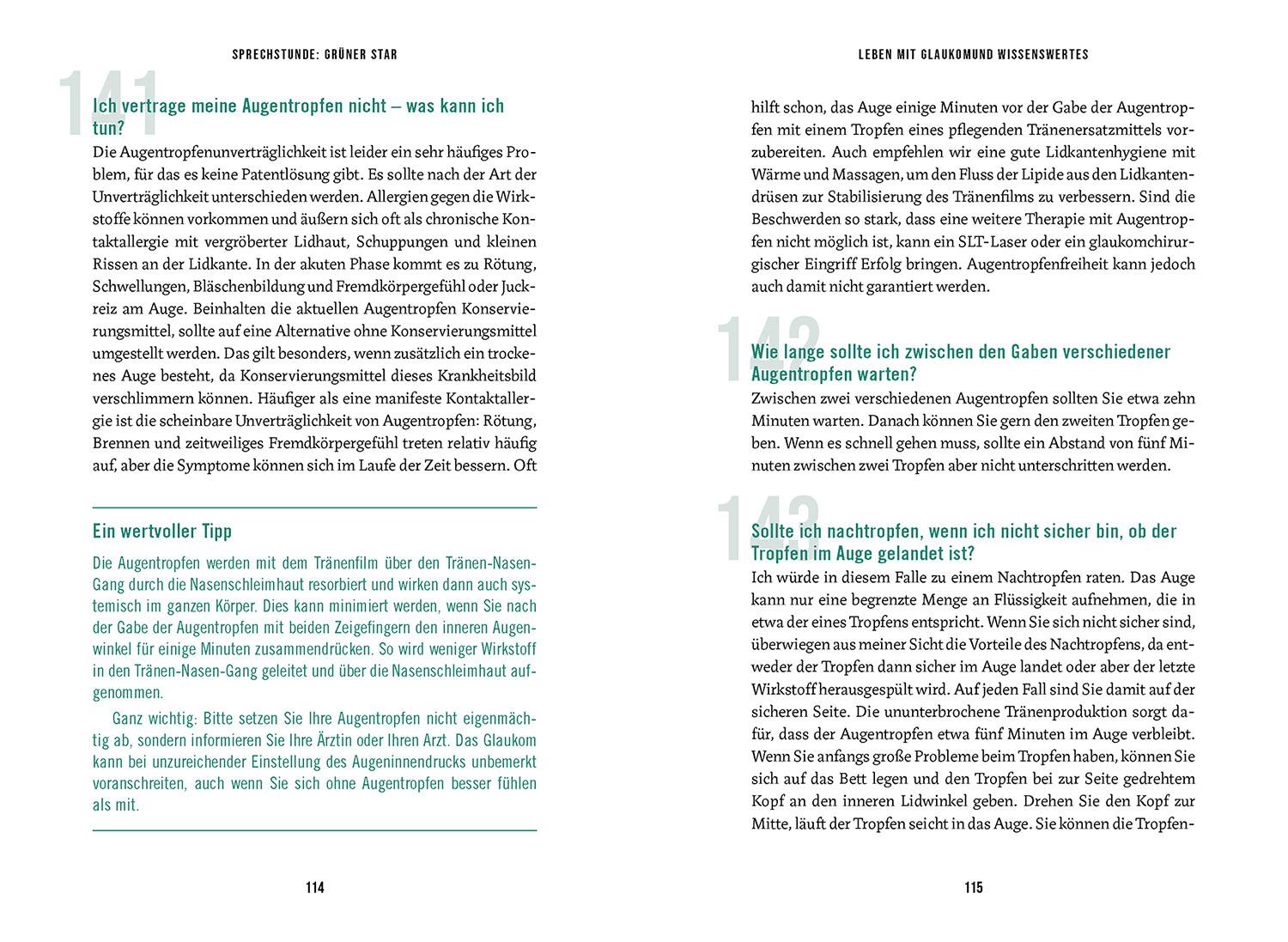 Beispielinhalt (Bild) In der Sprechstunde: Grüner Star; Erkennen - verstehen - behandeln