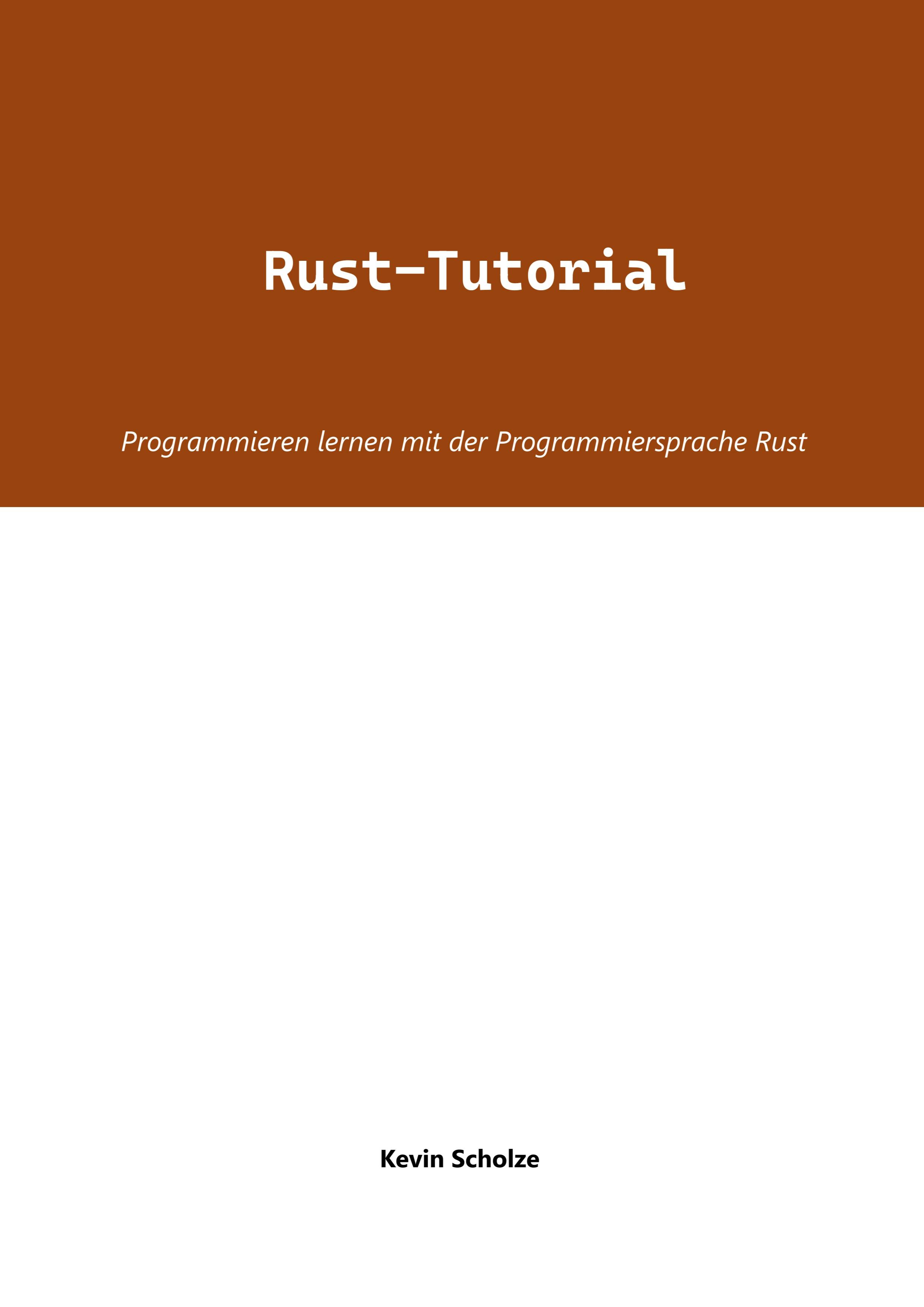 Vorderes Coverbild Rust-Tutorial