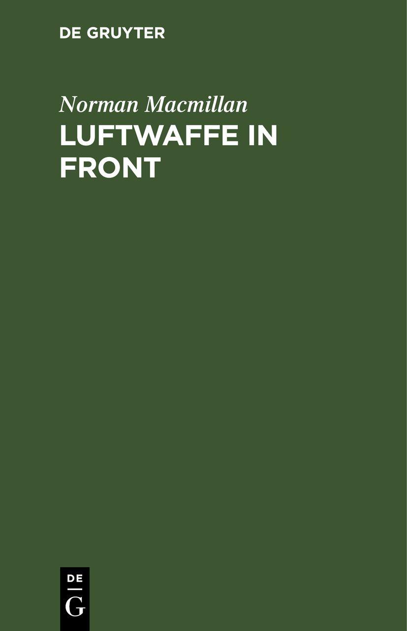 Vorderes Coverbild Luftwaffe in Front