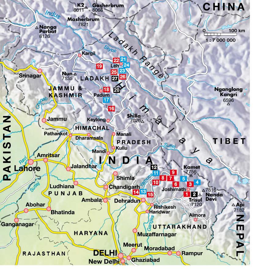 Beispielinhalt (Bild) Garhwal, Zanskar, Ladakh