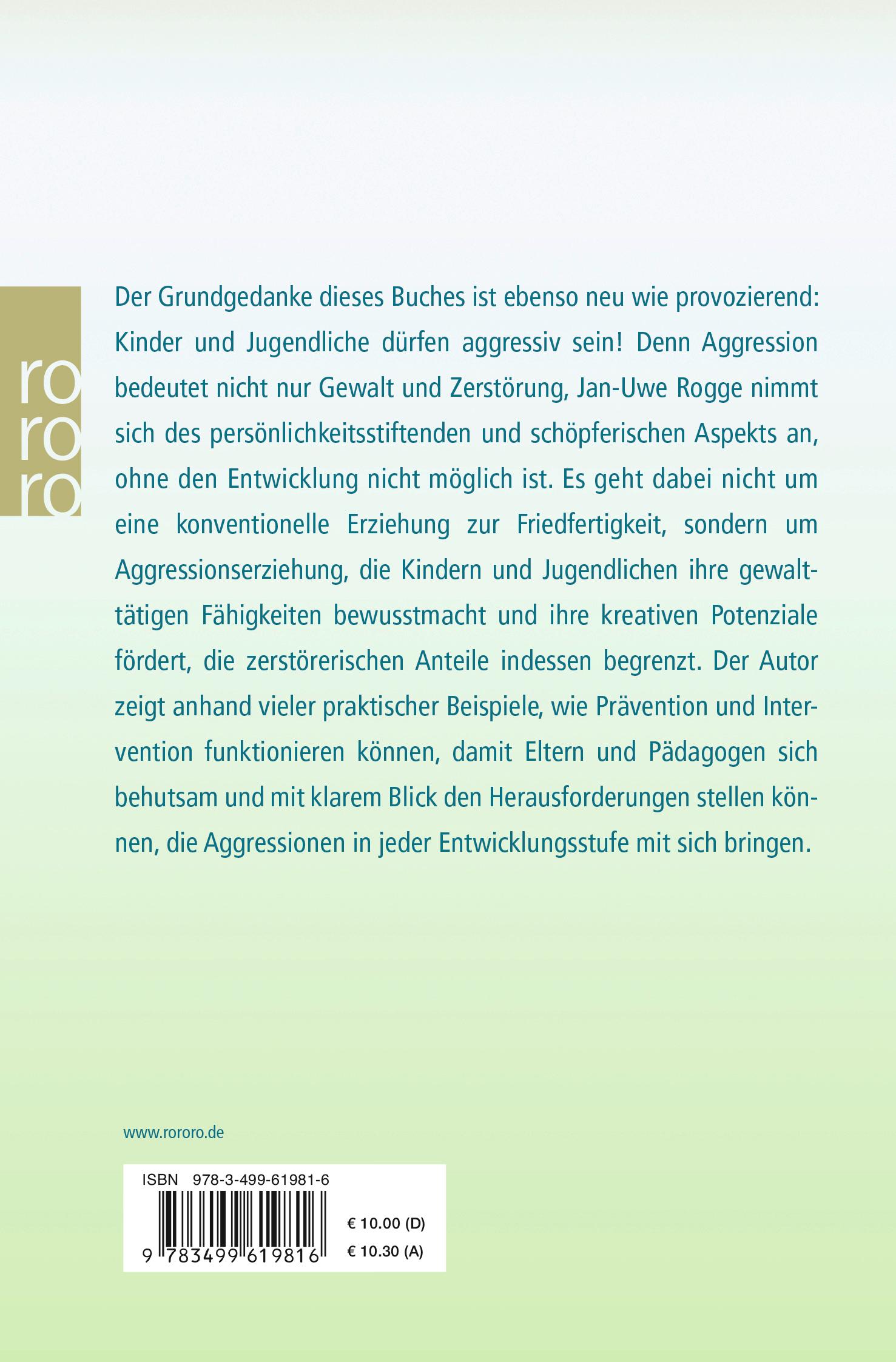 Rückseitencover Kinder dürfen aggressiv sein