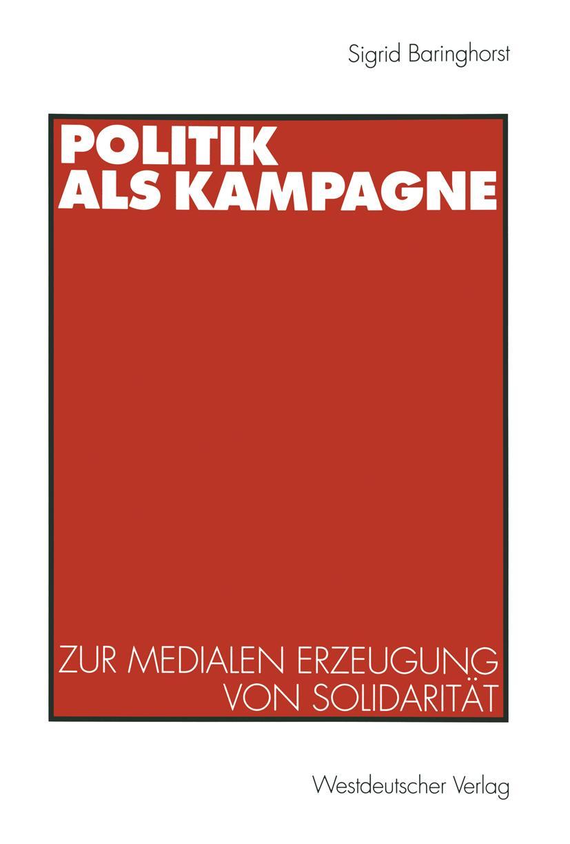 Vorderes Coverbild Politik als Kampagne