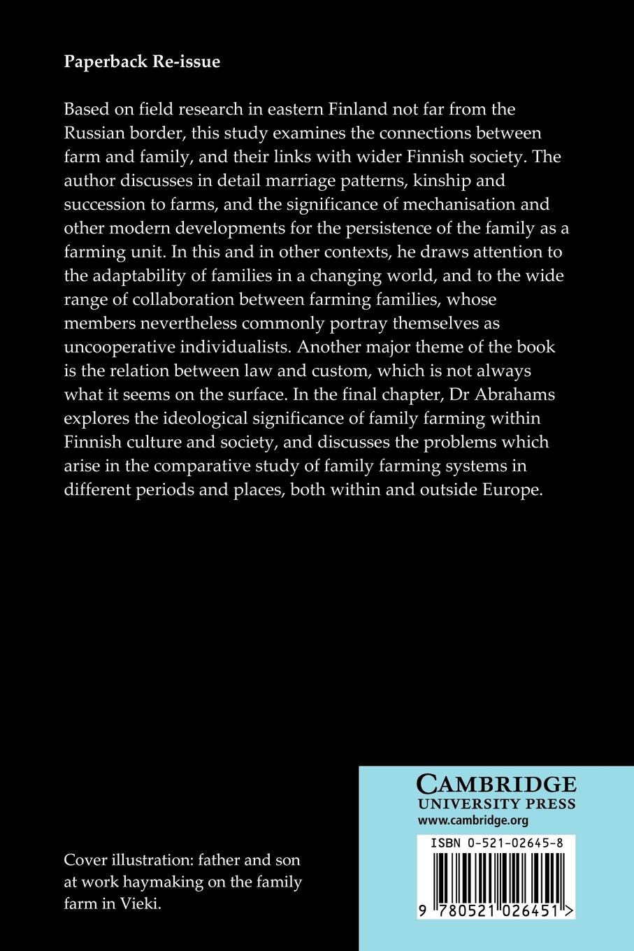 Rückseitencover A Place of Their Own