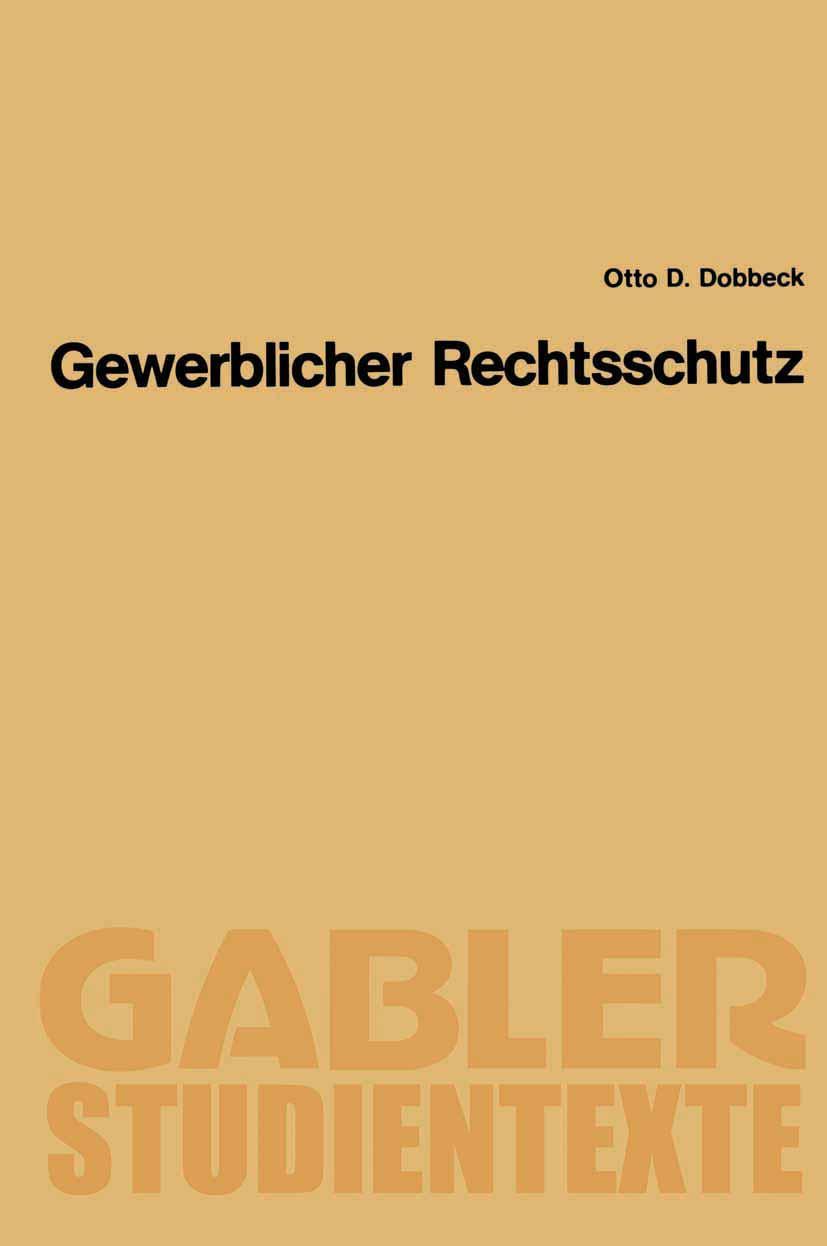 Vorderes Coverbild Gewerblicher Rechtsschutz