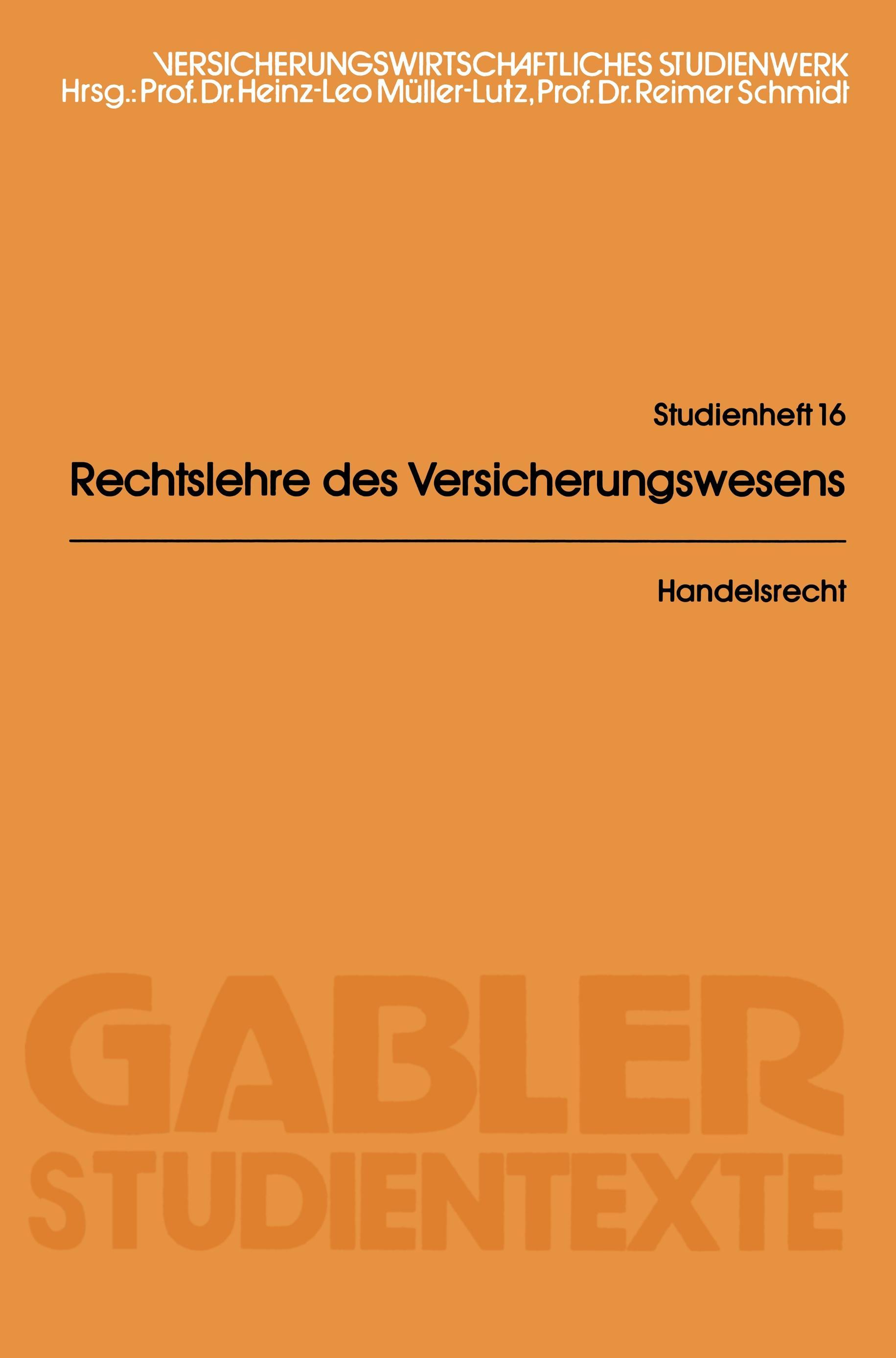 Vorderes Coverbild Handelsrecht