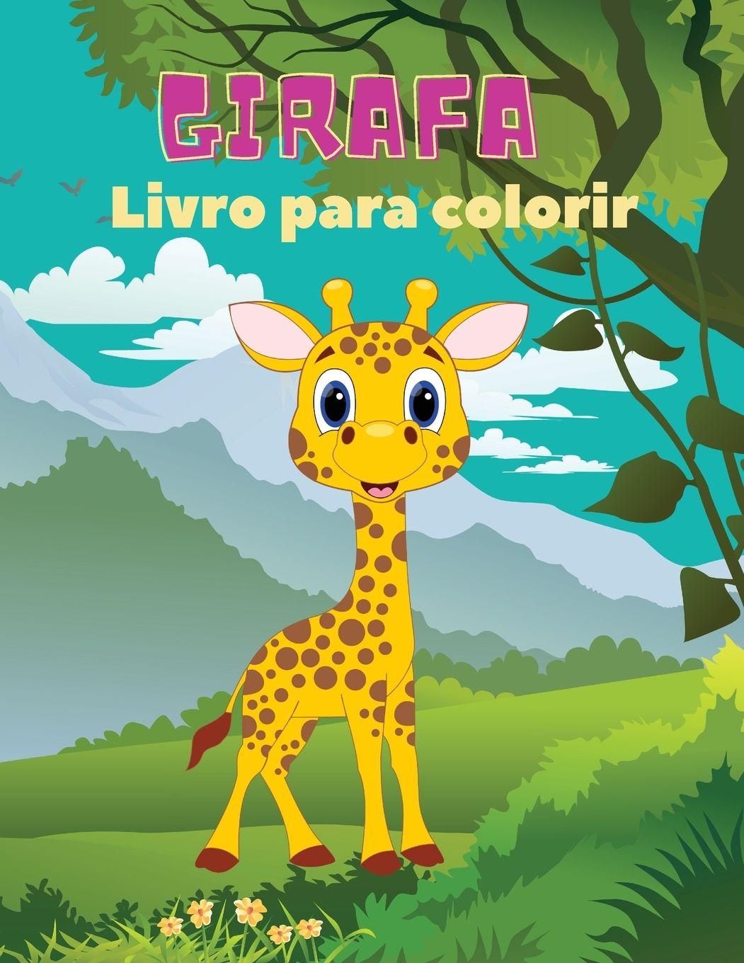 Vorderes Coverbild Girafa Livro para colorir