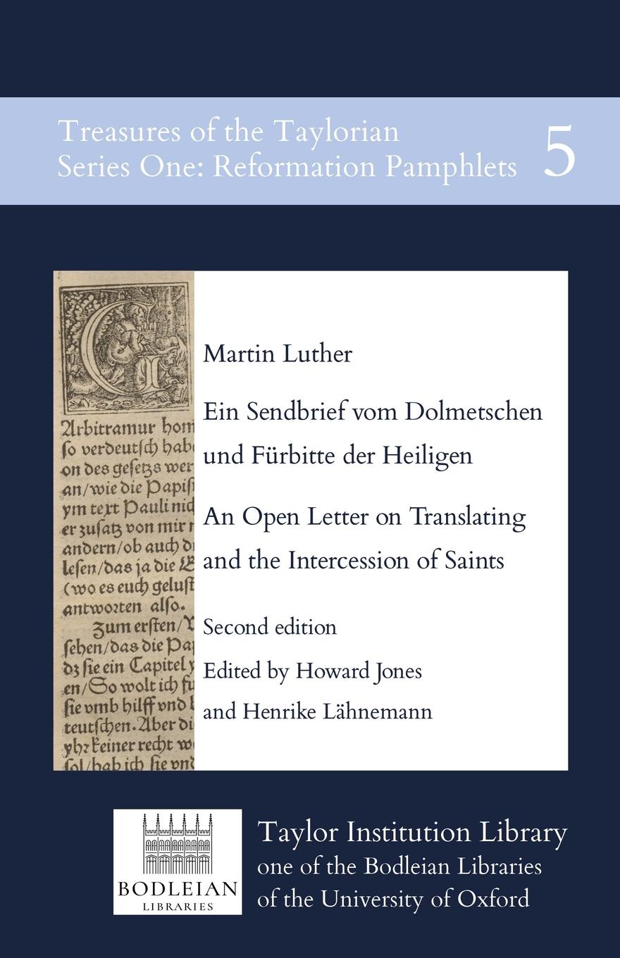 Vorderes Coverbild Ein Sendbrief vom Dolmetschen und Fürbitte der Heiligen / An Open Letter on Translating and the Intercession of Saints