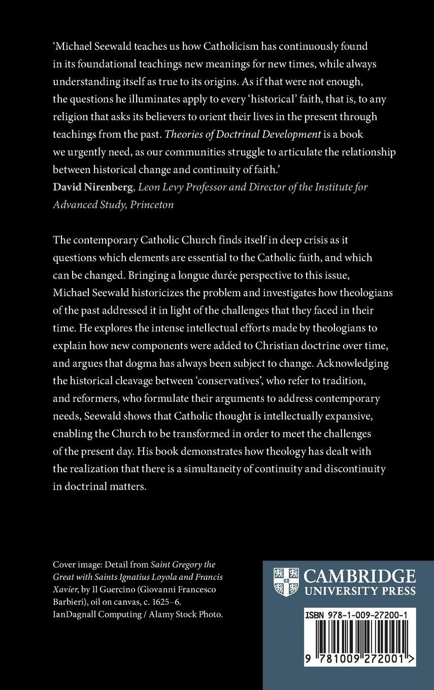 Rückseitencover Theories of Doctrinal Development in the Catholic Church