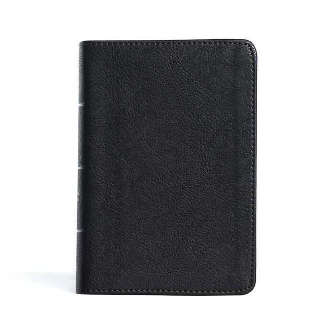 Vorderes Coverbild CSB Large Print Compact Reference Bible, Black Leathertouch
