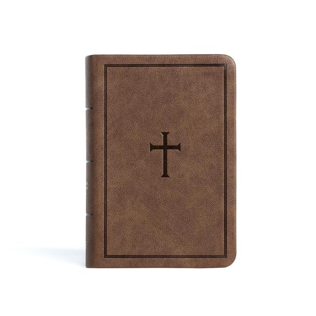 Vorderes Coverbild CSB Large Print Compact Reference Bible, Brown Leathertouch