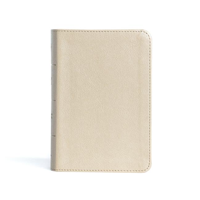 Vorderes Coverbild CSB Large Print Compact Reference Bible, Gold Leathertouch