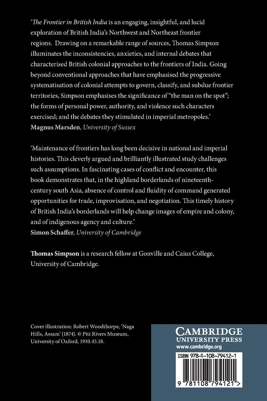 Rückseitencover The Frontier in British India