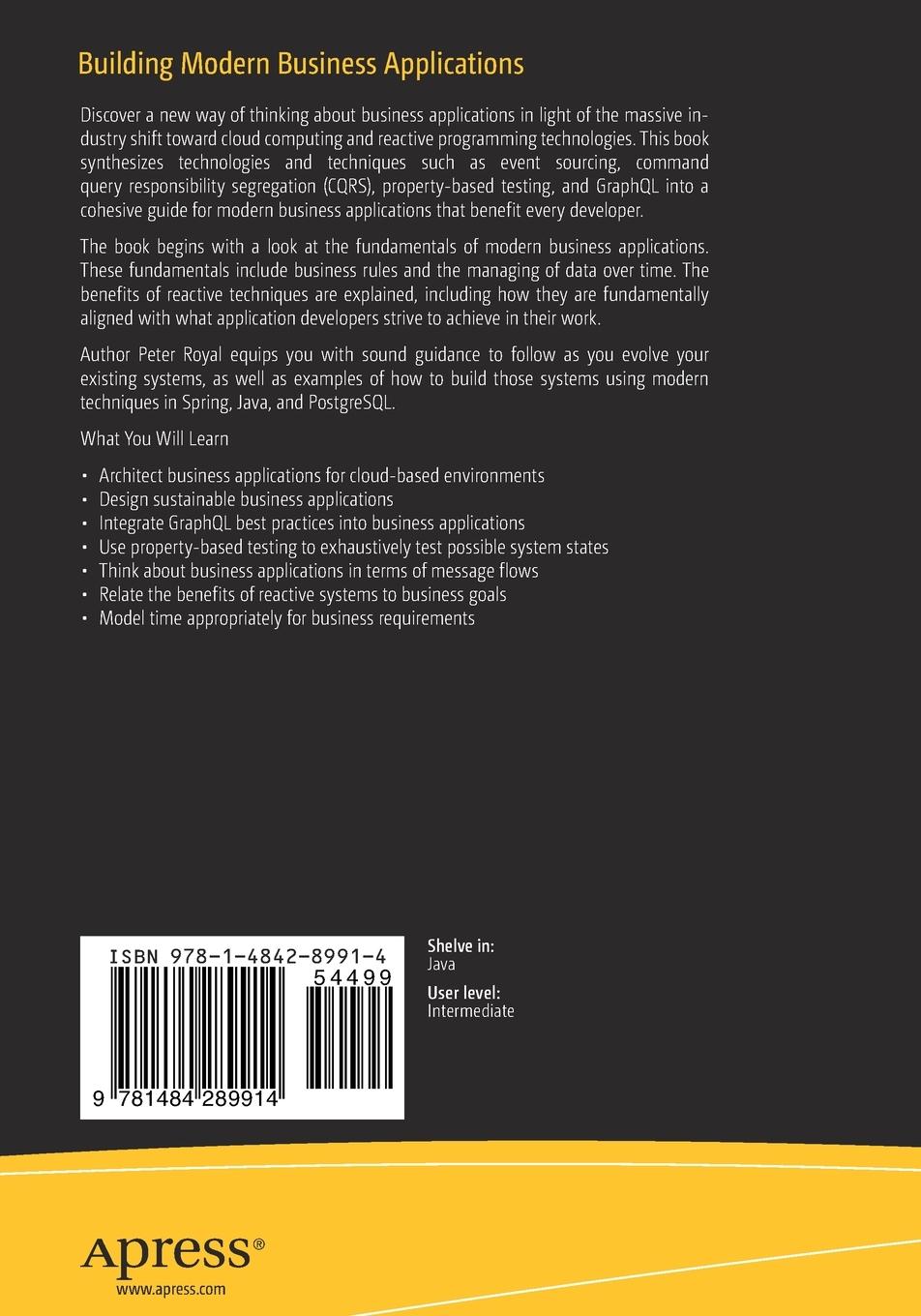Rückseitencover Building Modern Business Applications