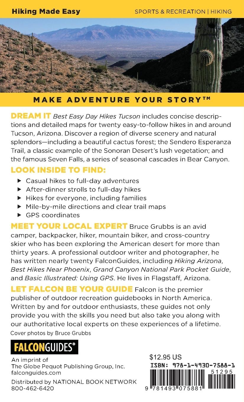 Rückseitencover Best Easy Day Hikes Tucson