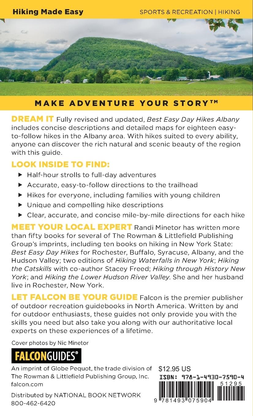 Rückseitencover Best Easy Day Hikes Albany