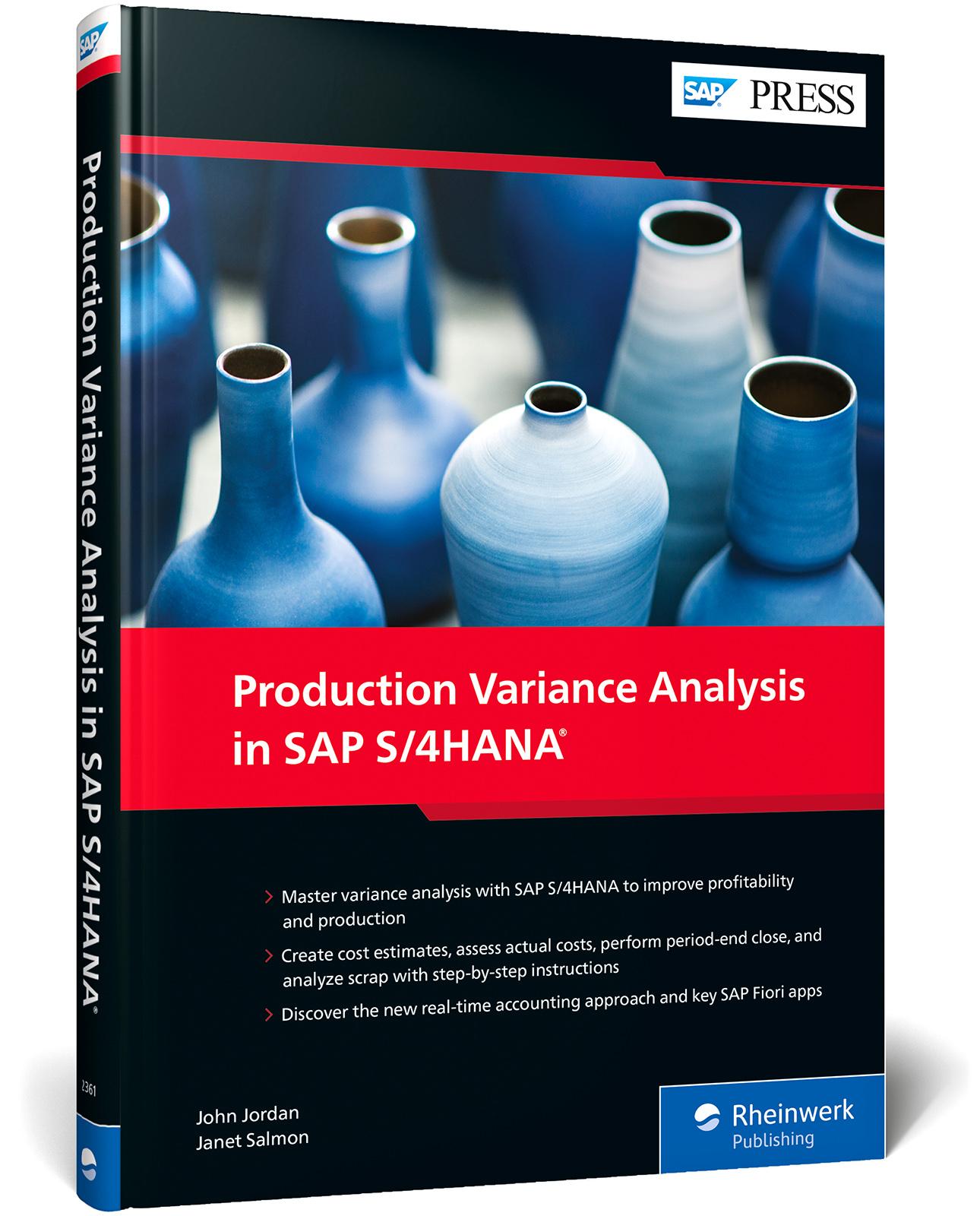 Vorderes Coverbild Production Variance Analysis in SAP S/4HANA