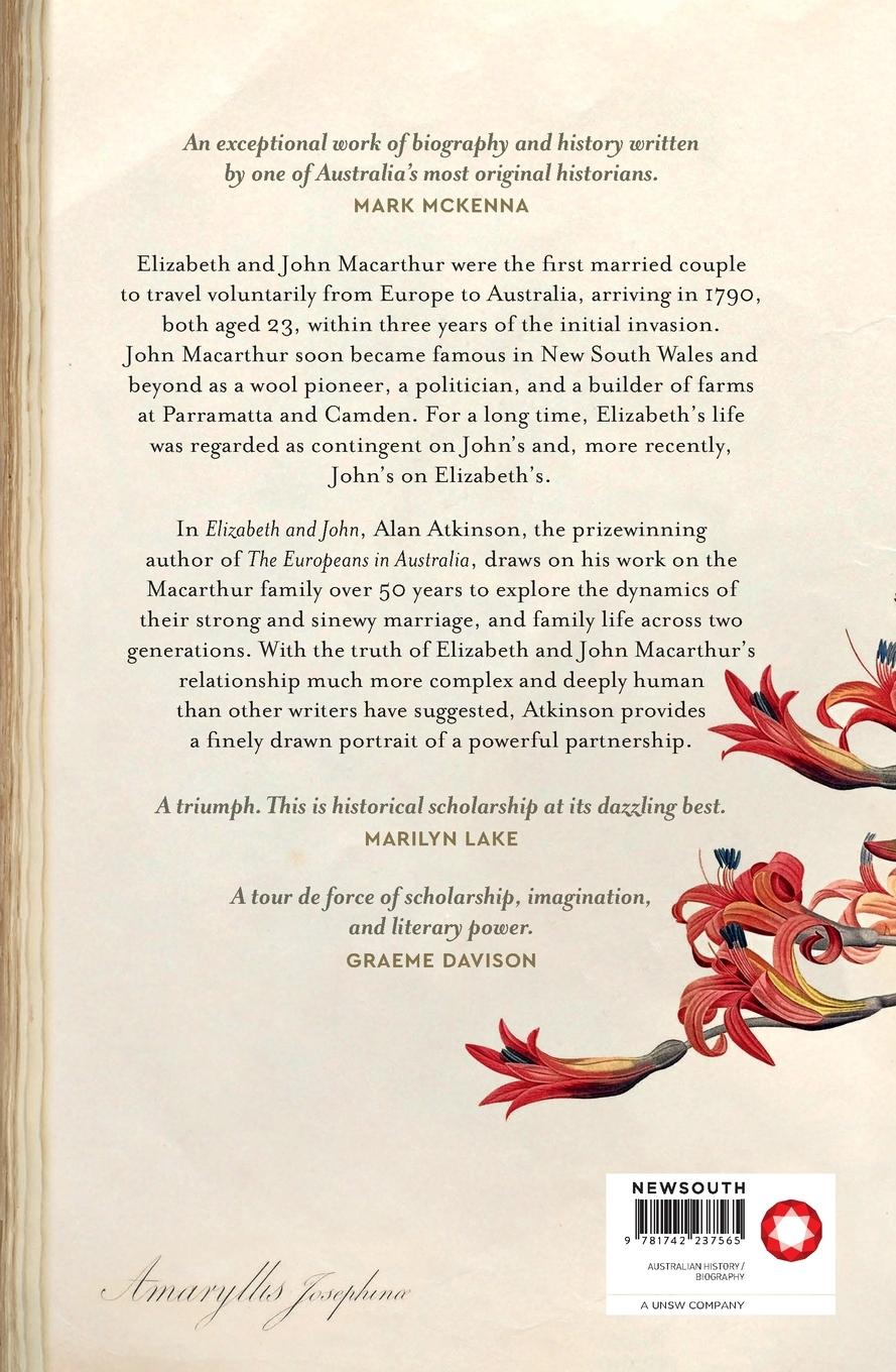 Rückseitencover Elizabeth and John