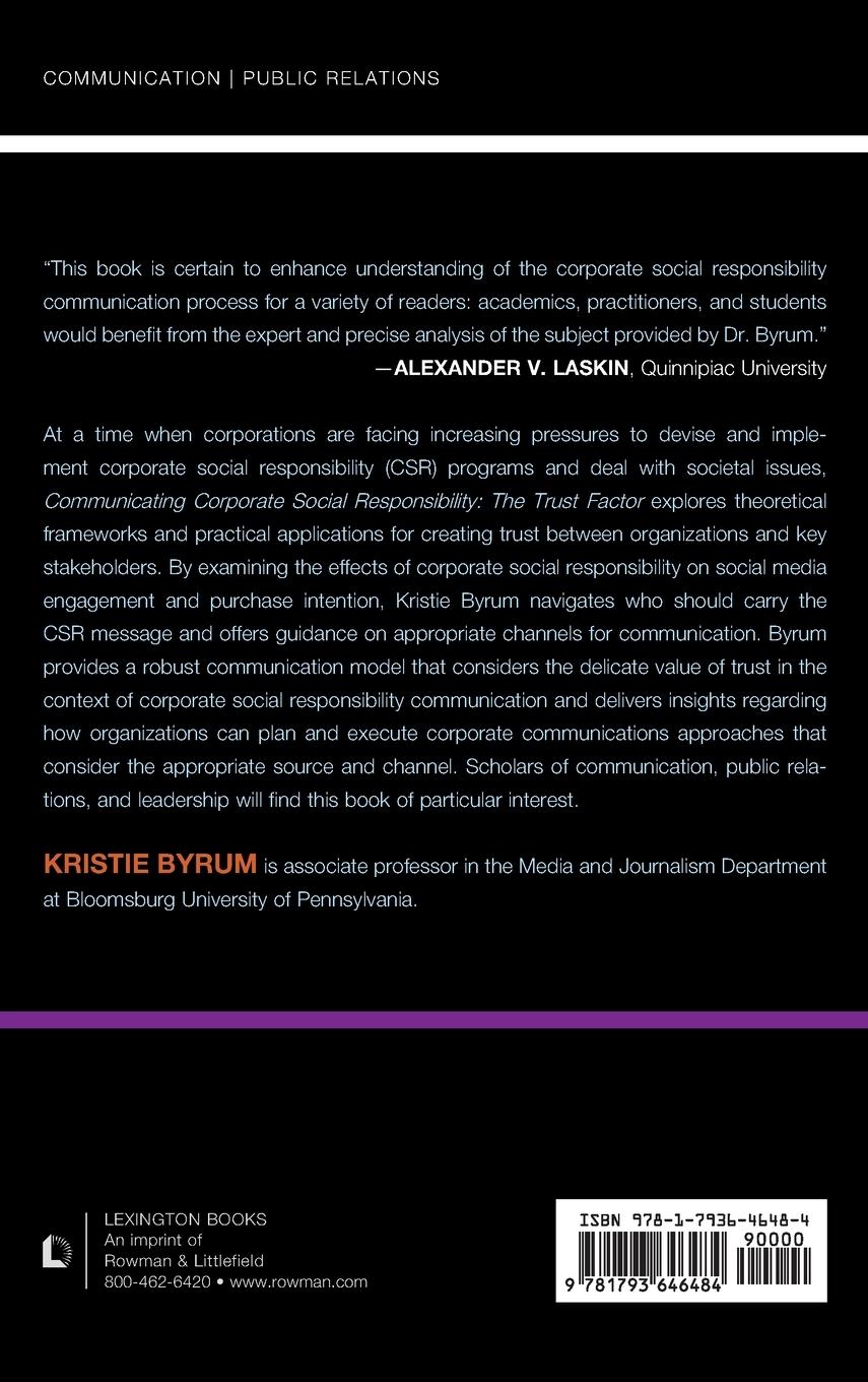 Rückseitencover Communicating Corporate Social Responsibility