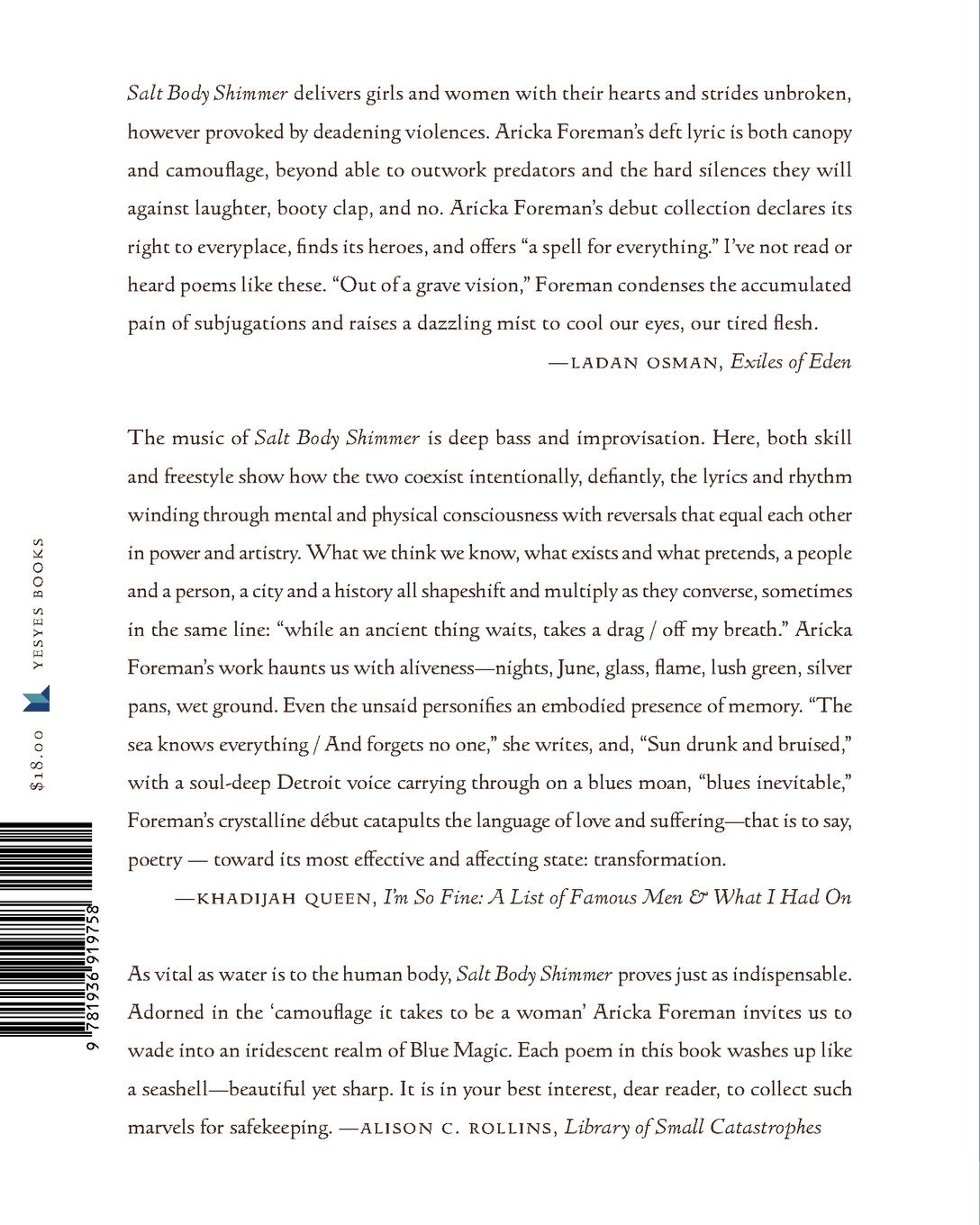 Rückseitencover Salt Body Shimmer