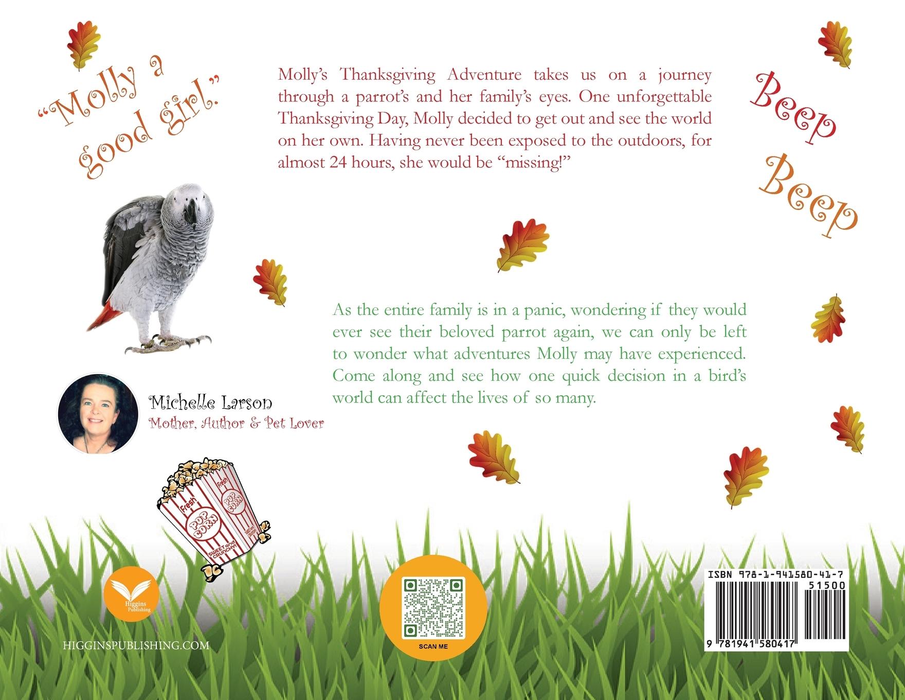 Rückseitencover Molly's Thanksgiving Adventure