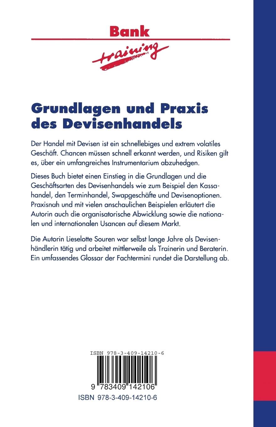 Rückseitencover Grundlagen und Praxis des Devisenhandels