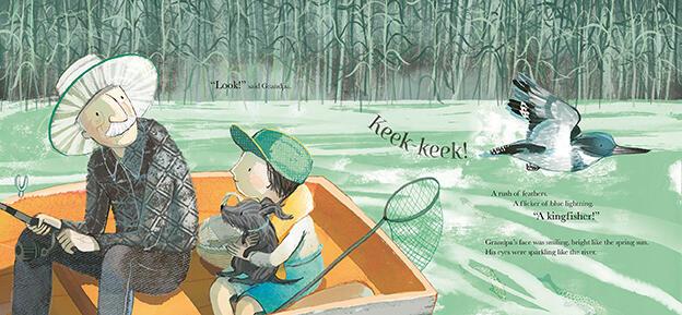 Beispielinhalt (Bild) Grandpa and the Kingfisher
