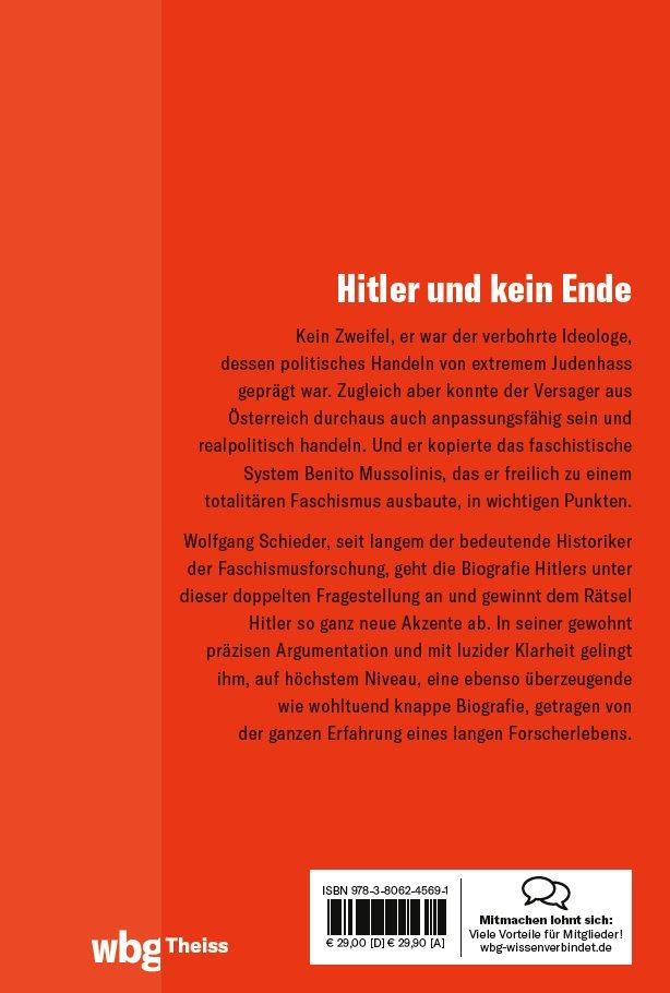 Rückseitencover Ein faschistischer Diktator. Adolf Hitler - Biografie