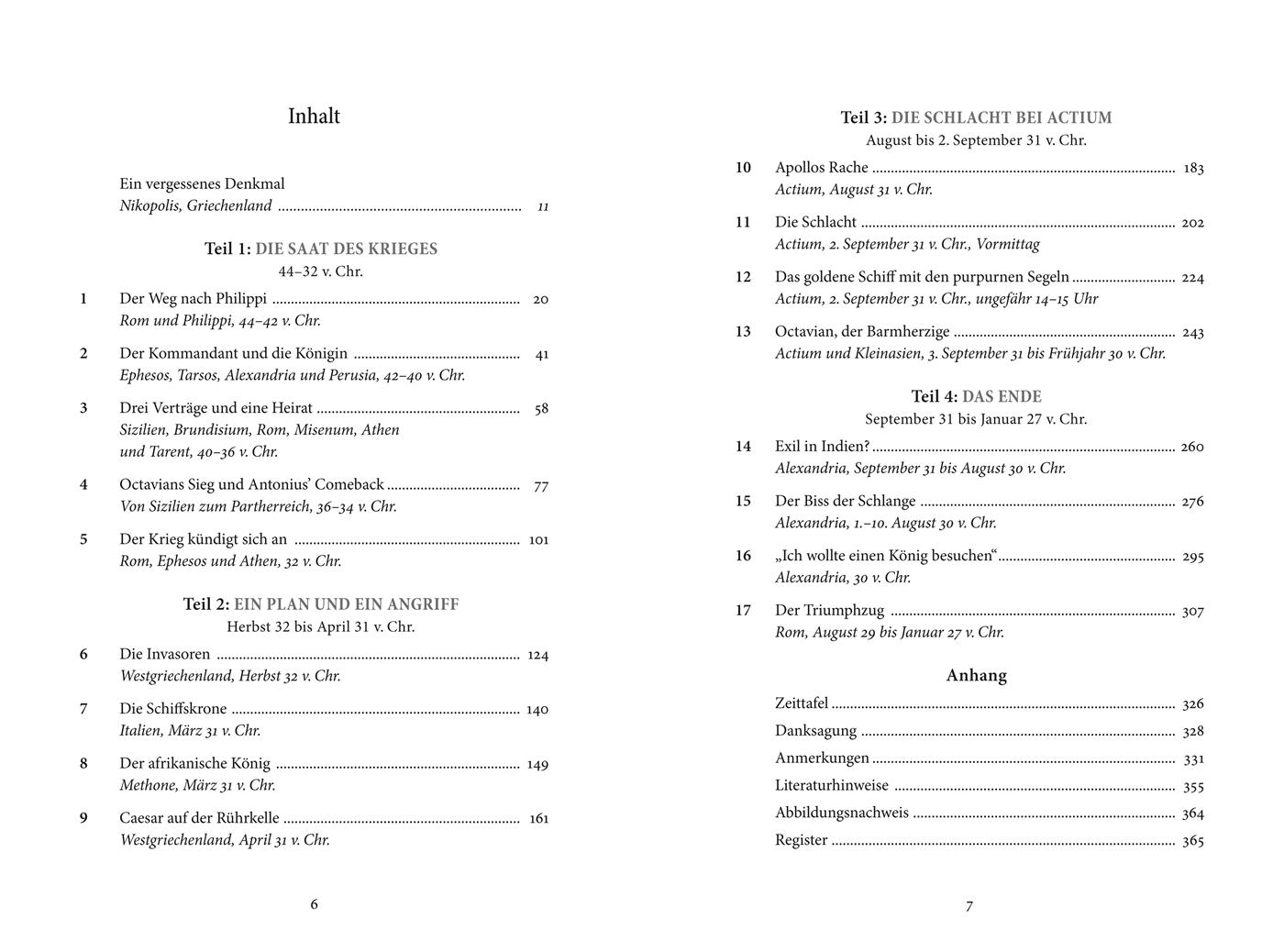 Beispielinhalt (Bild) Die Geburt des römischen Kaiserreichs