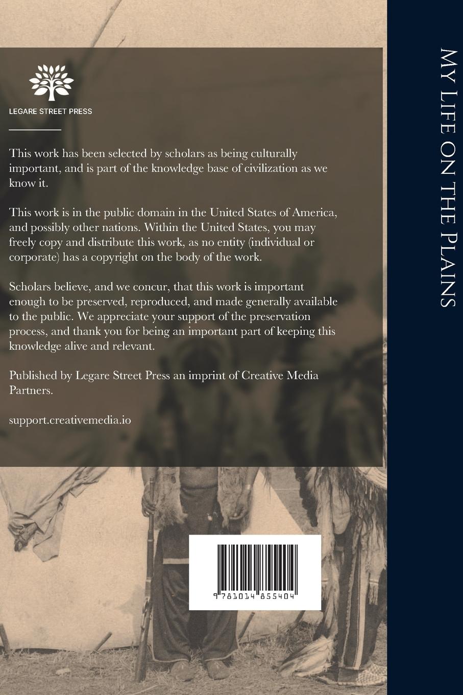 Rückseitencover My Life on the Plains