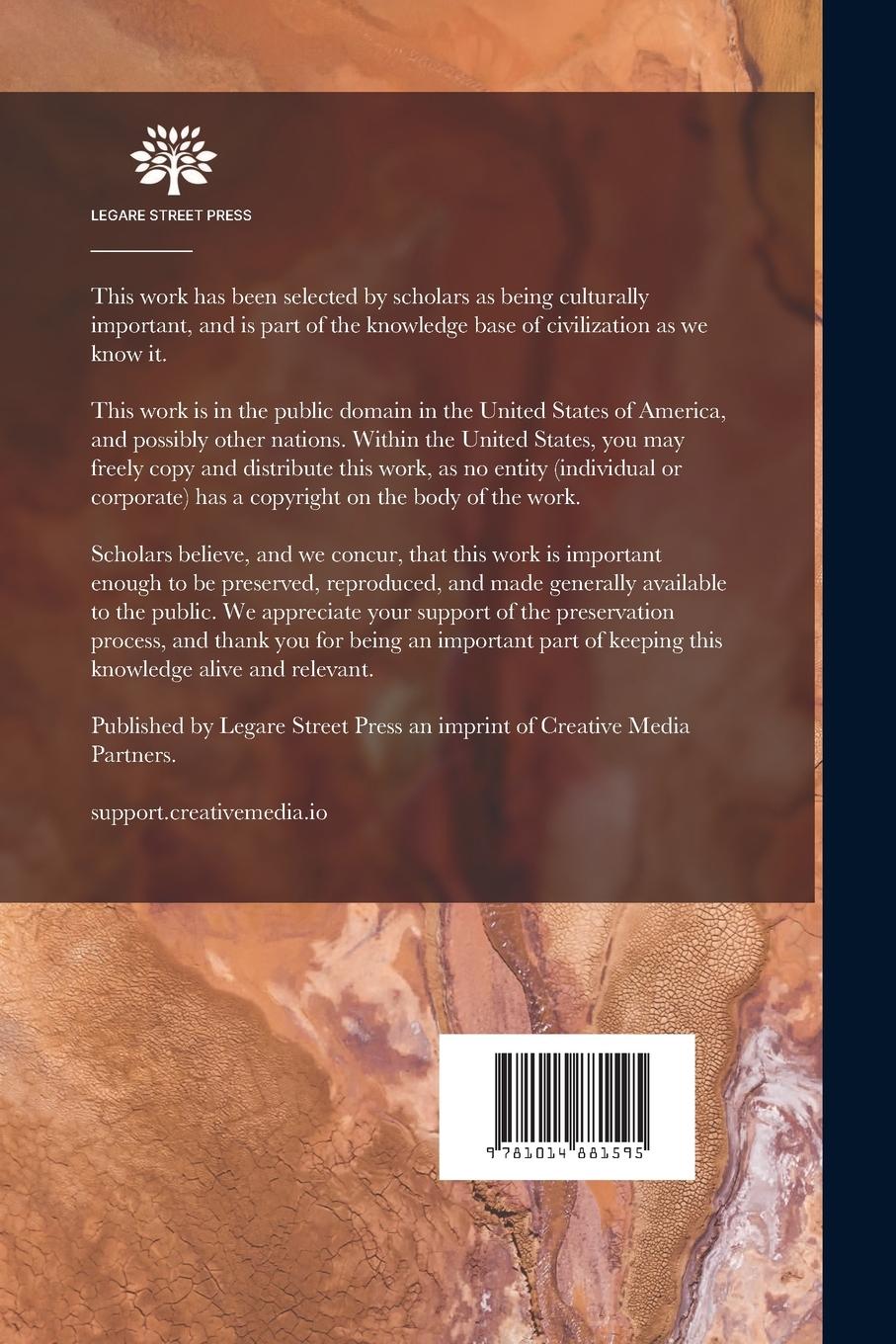 Rückseitencover Special Reports on the Mineral Resources of Great Britain; 14