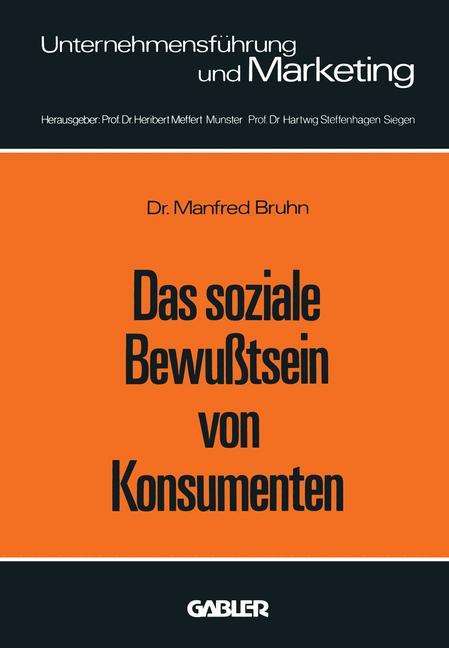 Vorderes Coverbild Das soziale Bewußtsein von Konsumenten