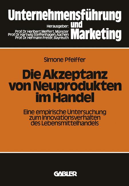 Vorderes Coverbild Die Akzeptanz von Neuprodukten im Handel