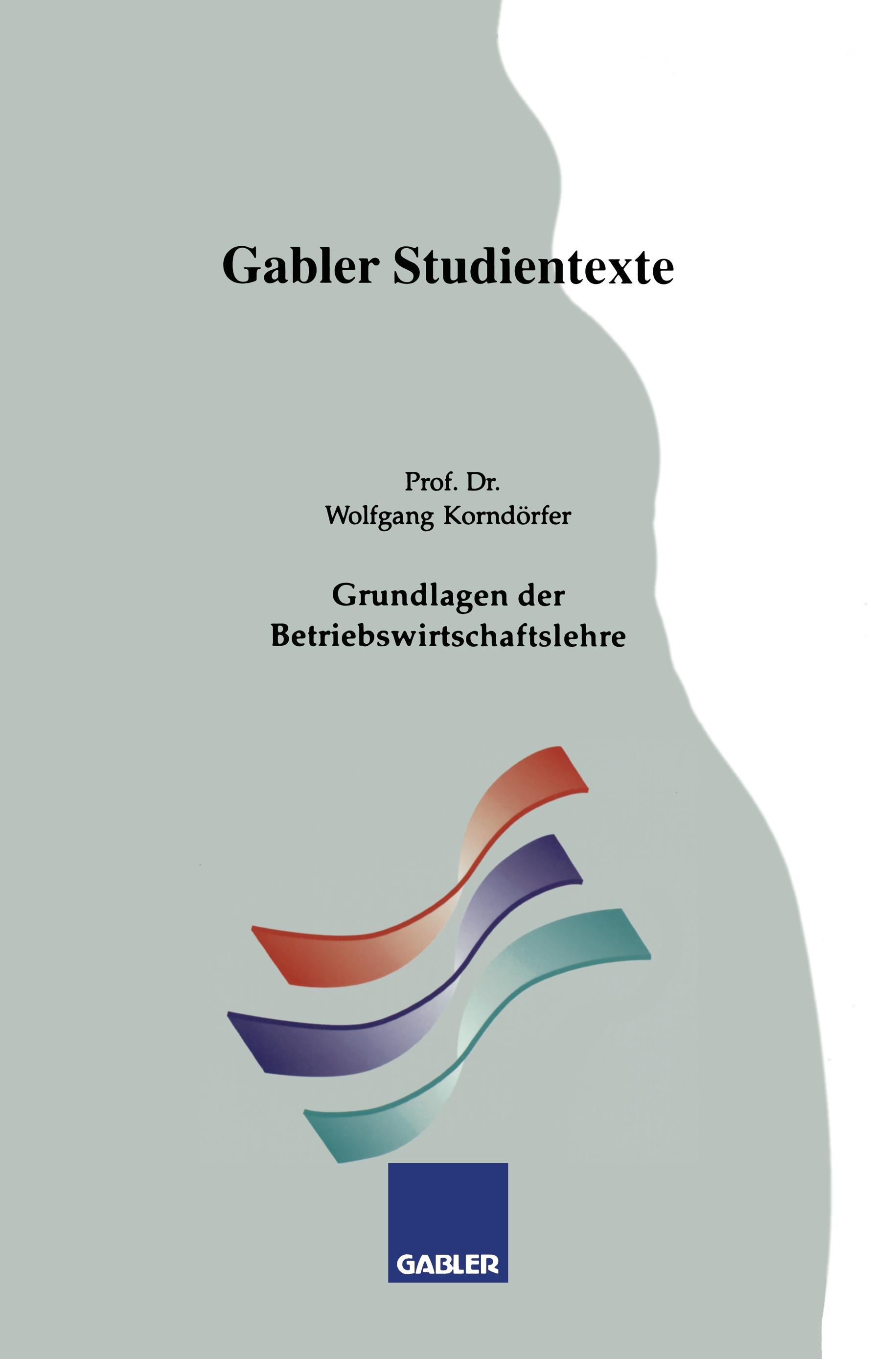 Vorderes Coverbild Grundlagen der Betriebswirtschaftslehre