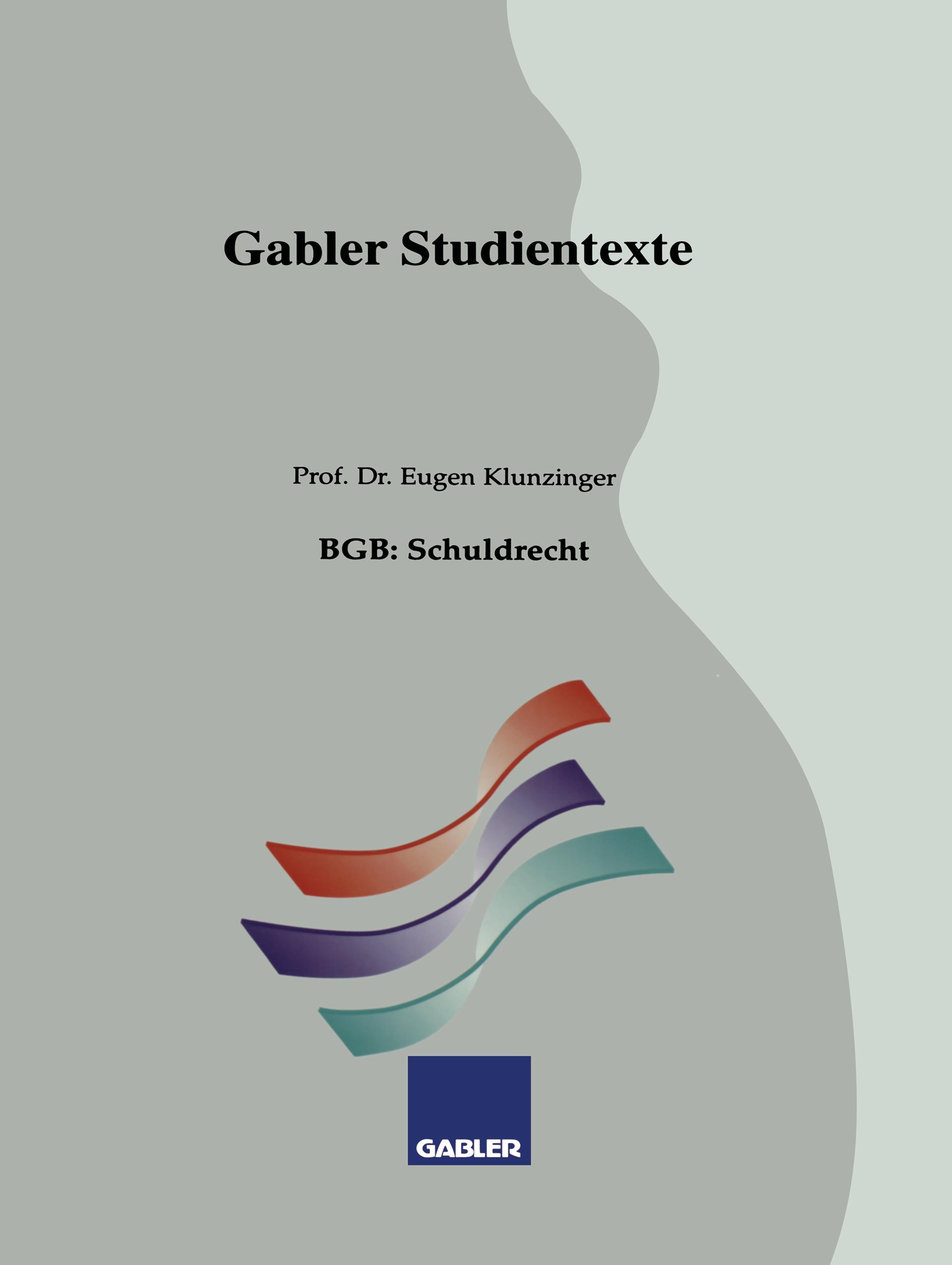 Vorderes Coverbild BGB: Grundlagen